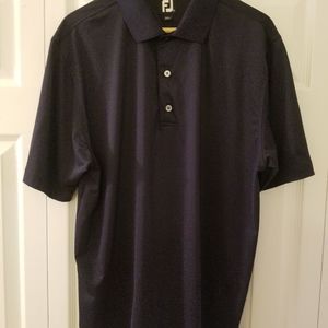 FootJoy FJ Performance Polo Golf Shirt Short Sleeve Men’s Navy Blue Medium M